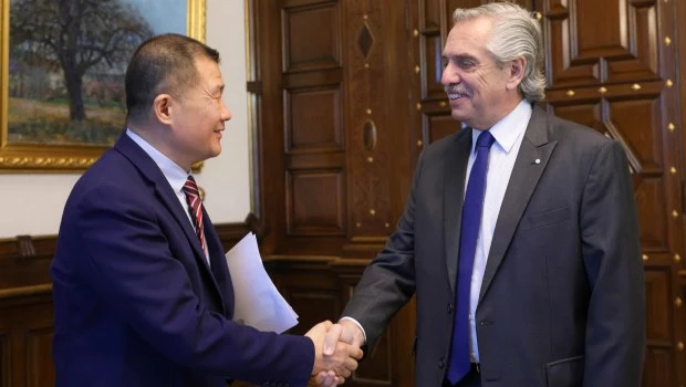 Alberto Fernández recibió a empresarios chinos en la Casa Rosada