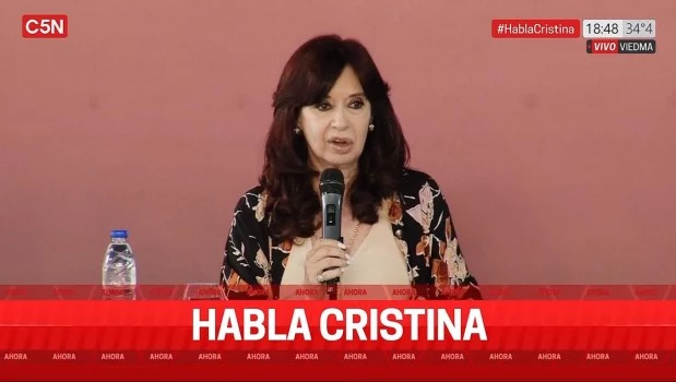 Cristina Kirchner dará mañana una entrevista televisiva tras confirmar su decisión de no ser candidata