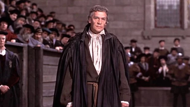 Paul Scofield interpreta a Tomas Moro con dignidad en ‘Un hombre de dos reinos’.