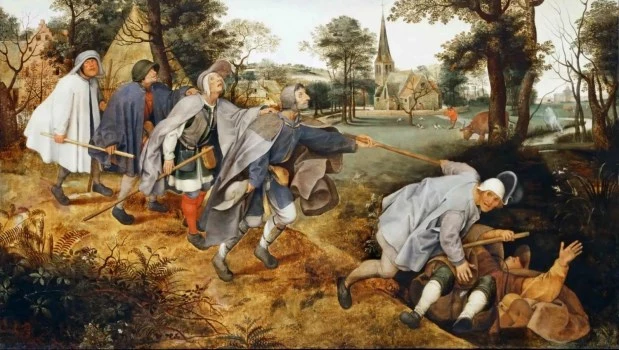 ´La parábola de los ciegos´. Obra de Pieter Brueghel el Viejo (1568).
