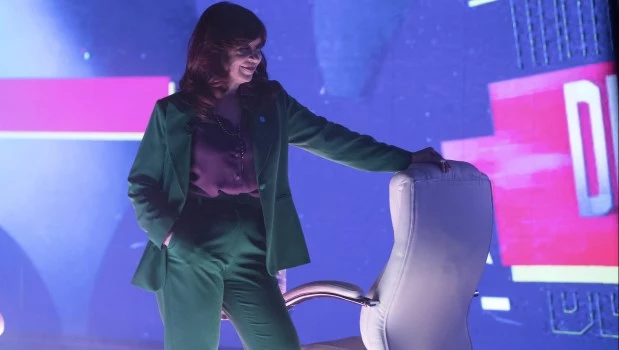 La titular del Senado durante la entrevista televisiva brindada en el canal C5N.