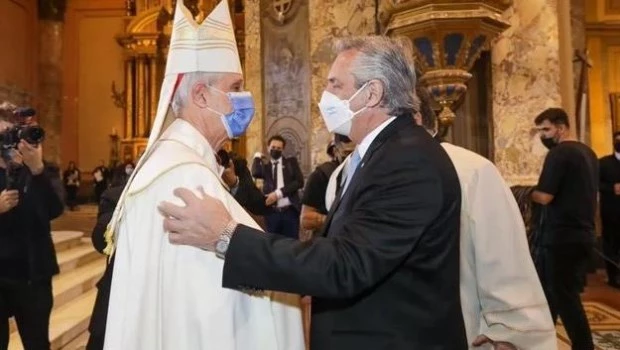 El Presidente y el cardenal Poli comparten el último Tedeum juntos por el 25 de Mayo