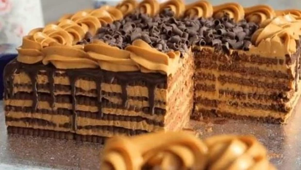 Chocotorta con dulce de leche, ideal para el Día de la Patria