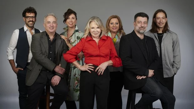El equipo completo de 'Pasta de estrellas', que hará funciones de jueves a domingos en la sala Neruda del Paseo La Plaza.