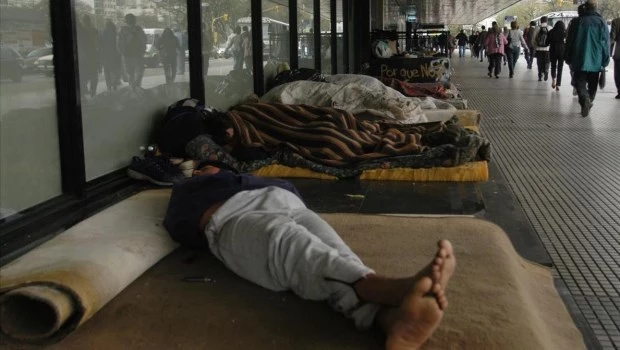 duermen en la calle�