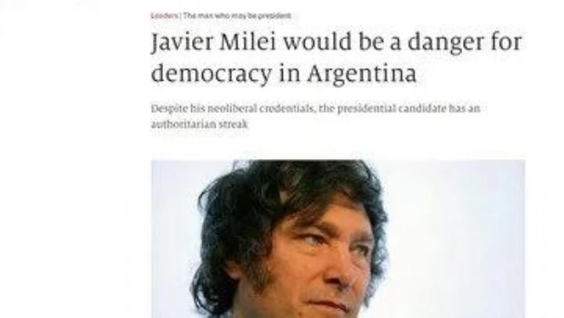 The Economist calificó a Milei como “un riesgo para la democracia”