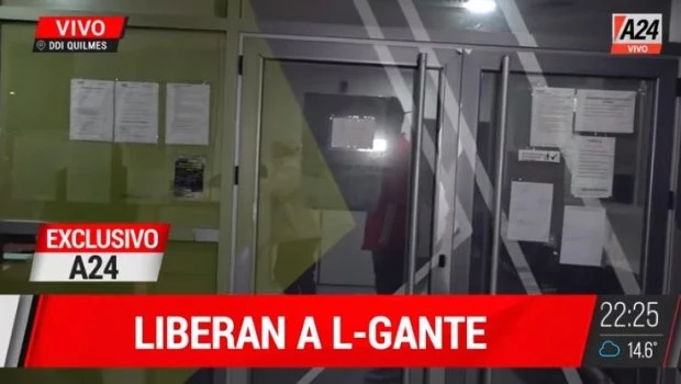 L-Gante recuperó la libertad luego de que juez dispuso el cese de su prisión preventiva 