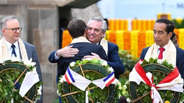 En su último día en Nueva Delhi, Alberto Fernández sumó bilaterales con Arabia y Alemania