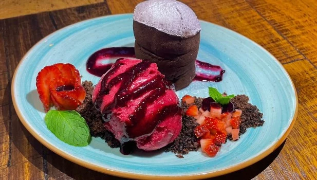 Dos volcanes para festejar el chocolate