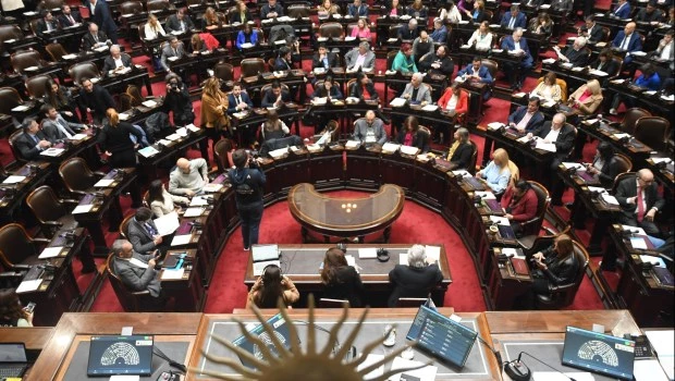 La Cámara de Diputados durante la sesión para tratar la reforma de Ganancias.