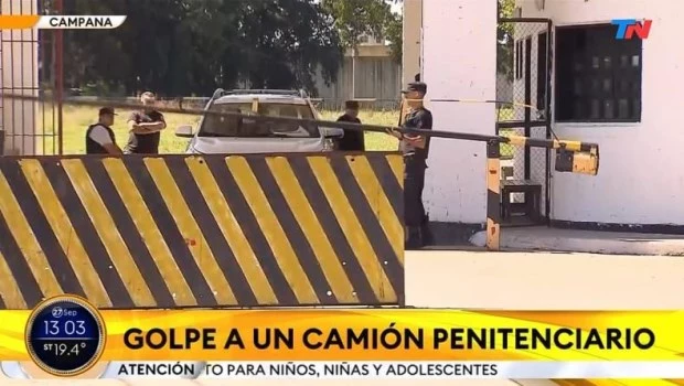 Rescatan en un golpe comando en Campana a un preso que era trasladado por el Servicio Penitenciario