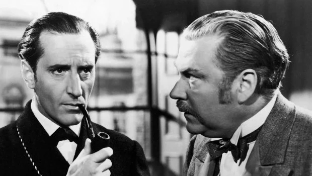 Una escena de la película de 1939 ‘Las aventuras de Sherlock Holmes’.