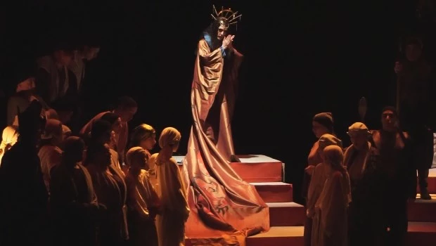 La soprano argentina Graciela de Gyndenfeldt encarnó a la princesa china de ‘Turandot’. (Gentileza Ofeba)