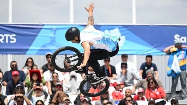Torres ganó la división Freestyle del BMX y sumó le último oro para Argentina en los Panamericanos