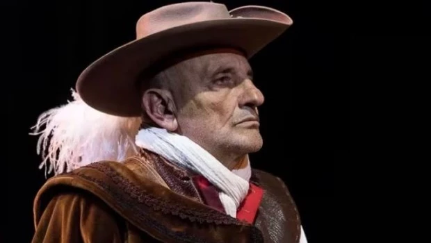 Gabriel “El Puma” Goity debutó como protagonista de la obra “Cyrano”.