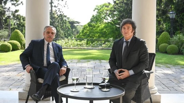 Javier Milei se reunió con Alberto Fernández en la Quinta de Olivos para arrancar la transición