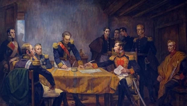 Un oficial de órdenes argentino, en Ayacucho