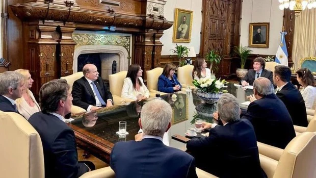 Reunión de Gabinete encabezada por Milei. ARCHIVO