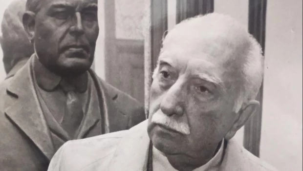 Oscar Alende, a principios de 1983, pocos meses antes del regreso de la democracia.