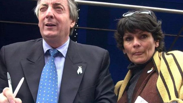 Néstor Kirchner y Miriam Quiroga.