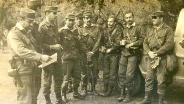 Maniobras en el monte tucumano contra el ERP en 1975.