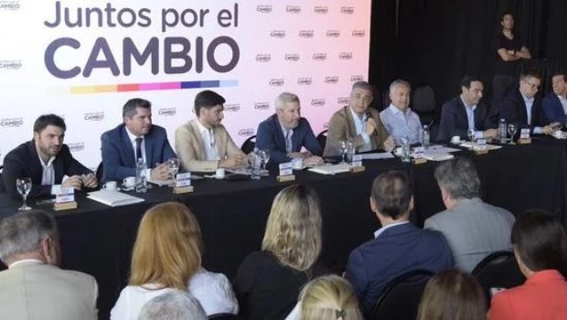 La reunión entres los gobernadores de Juntos por el Cambio se realizó vía Zoom este domingo.
