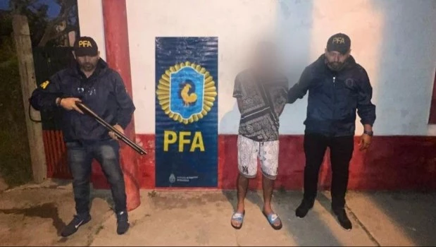 Axel Emiliano "Pelusa" Rojas, uno de los tres detenidos hoy.