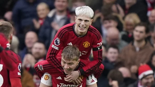 Doblete de Garnacho en la goleada del United sobre West Ham