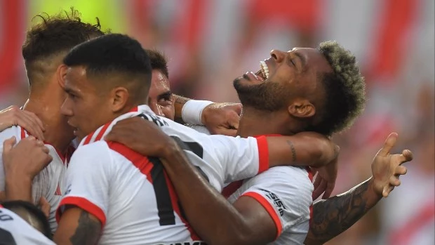 River aplastó a Vélez en Núñez con un hat-trick de Borja y un doblete de Colidio