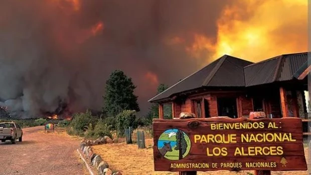 Las llamas ya arrasaron casi 8.000 hectáreas del Parque Nacional.