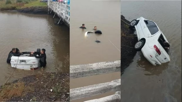 Mueren cinco personas al caer a un arroyo el auto en el que viajaban por la ruta 11