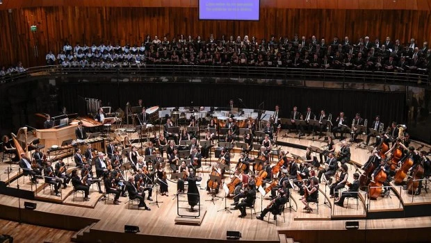 El auditorio del CCK vibró al son de la Orquesta Sinfónica Nacional y el Coro Polifónico. (Foto gentileza Georgina García).