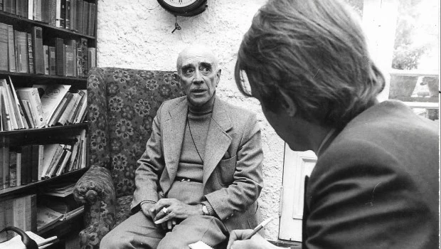 Kasanzew y Mujica Lainez durante la entrevista realizada en 1975.