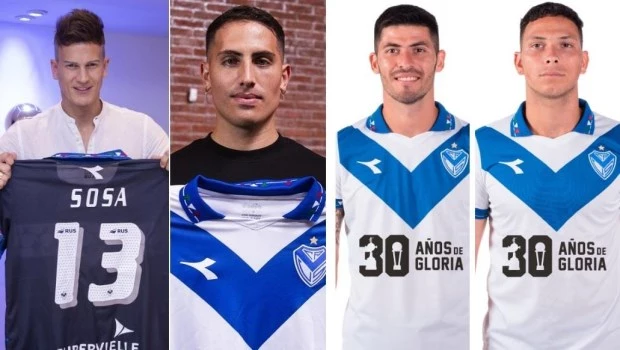 Sebastián Sosa, Braian Cufré, José Florentín y Abiel Osorio.