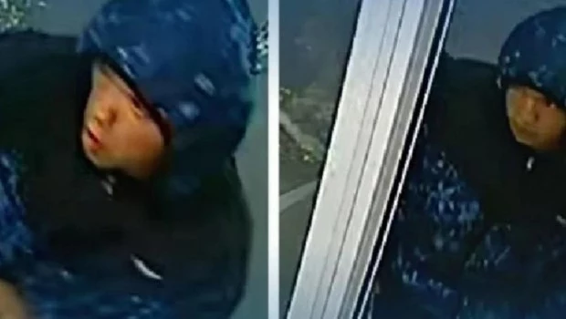 El asesino quedó captado por las cámaras de seguridad de la estación de servicio.