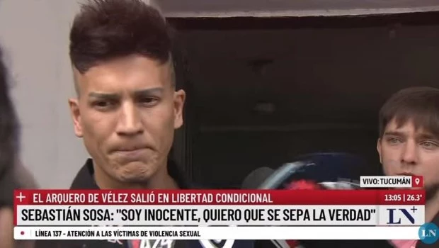Sebastián Sosa pagó la caución de 50 millones de pesos y recuperó la libertad