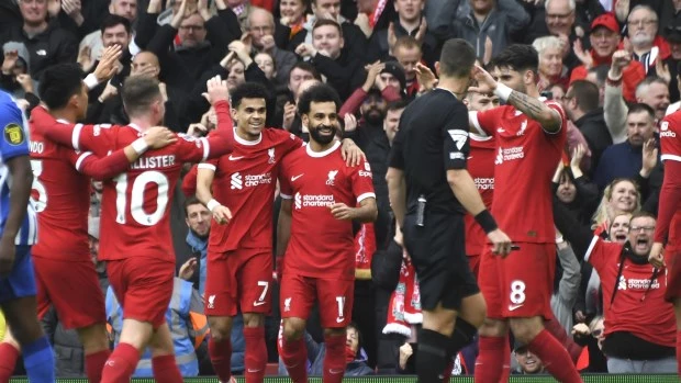 El Liverpool le ganó a Brighton con una asistencia de Mac Allister y se mantiene puntero de la Premier
