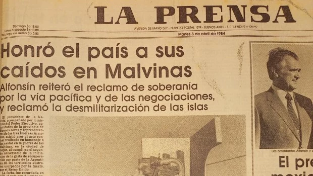 El primer homenaje en democracia