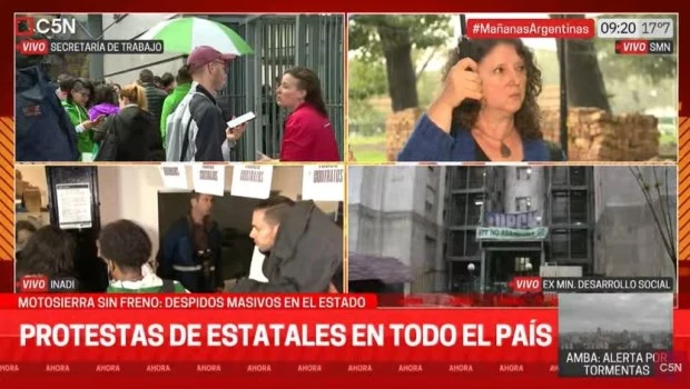El Gobierno advierte con reprimir ante posibles incidentes en las protestas de trabajadores de ATE