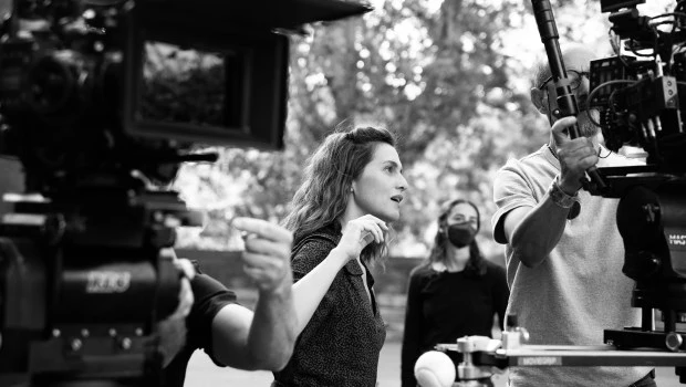 Paola Cortellesi en acción. Su ópera prima es un alegato sobre la violencia familiar en la Italia de posguerra.