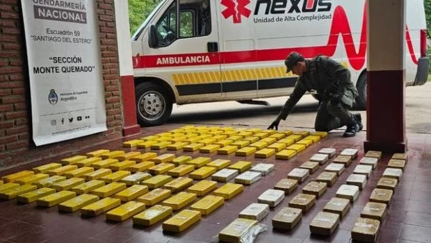 Mar del Plata: secuestraron 134 kilos de cocaína en una ambulancia 