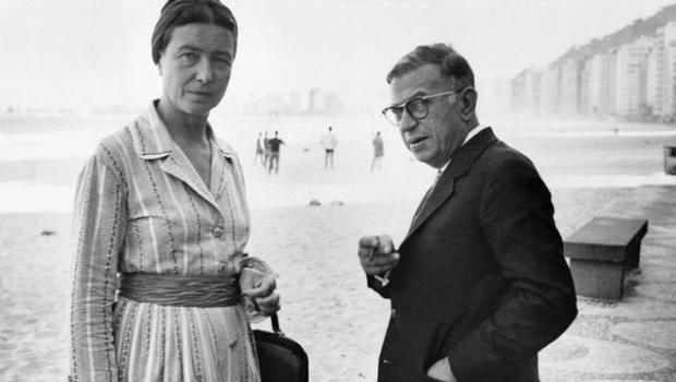 Simone de Beauvoir y Jean-Paul Sartre.