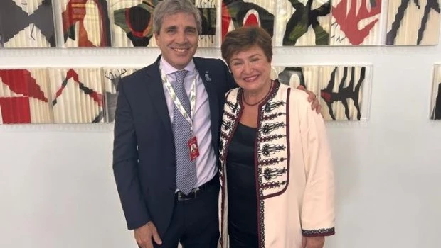 Caputo junto a Georgieva. ARCHIVO