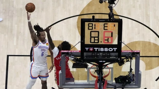 Thunder supera como visitante a Pelicans y queda a un triunfo de liquidar la serie