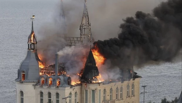 El 'castillo de Harry Potter' en Odesa fue alcanzado por un mortal ataque con misiles rusos