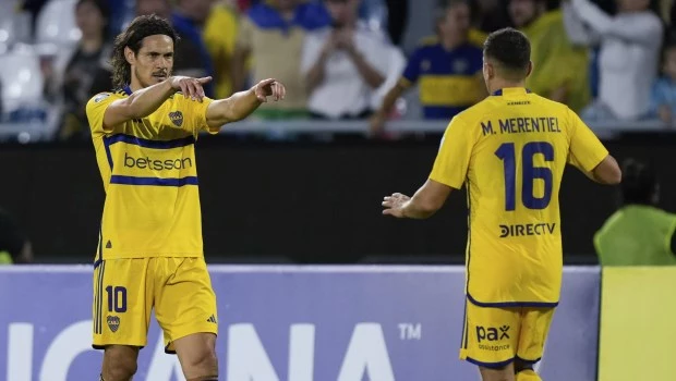 Con un golazo de Cavani, Boca derrotó a Trinidense y da pelea en la Copa Sudamericana