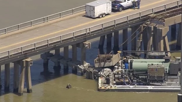 Otro puente colisionado por una embarcación en Estados Unidos 