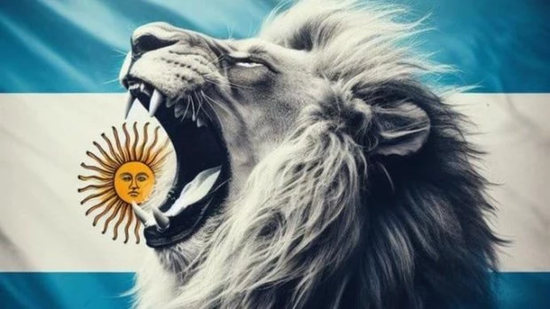 La foto elegida por Milei para su mensaje. Foto: X de Javier Milei