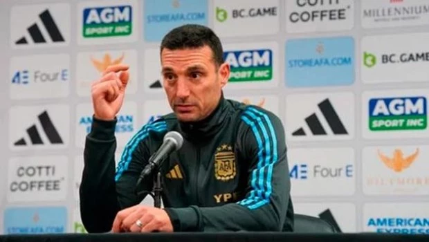 El entrenador de la Selección argentina, Lionel Scaloni.