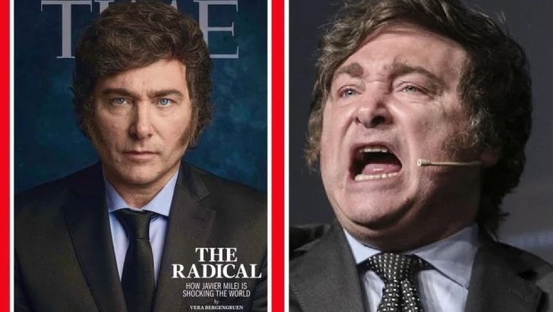 La revista Time le dedicó su tapa a Milei y cuestionó su falta de cintura política 